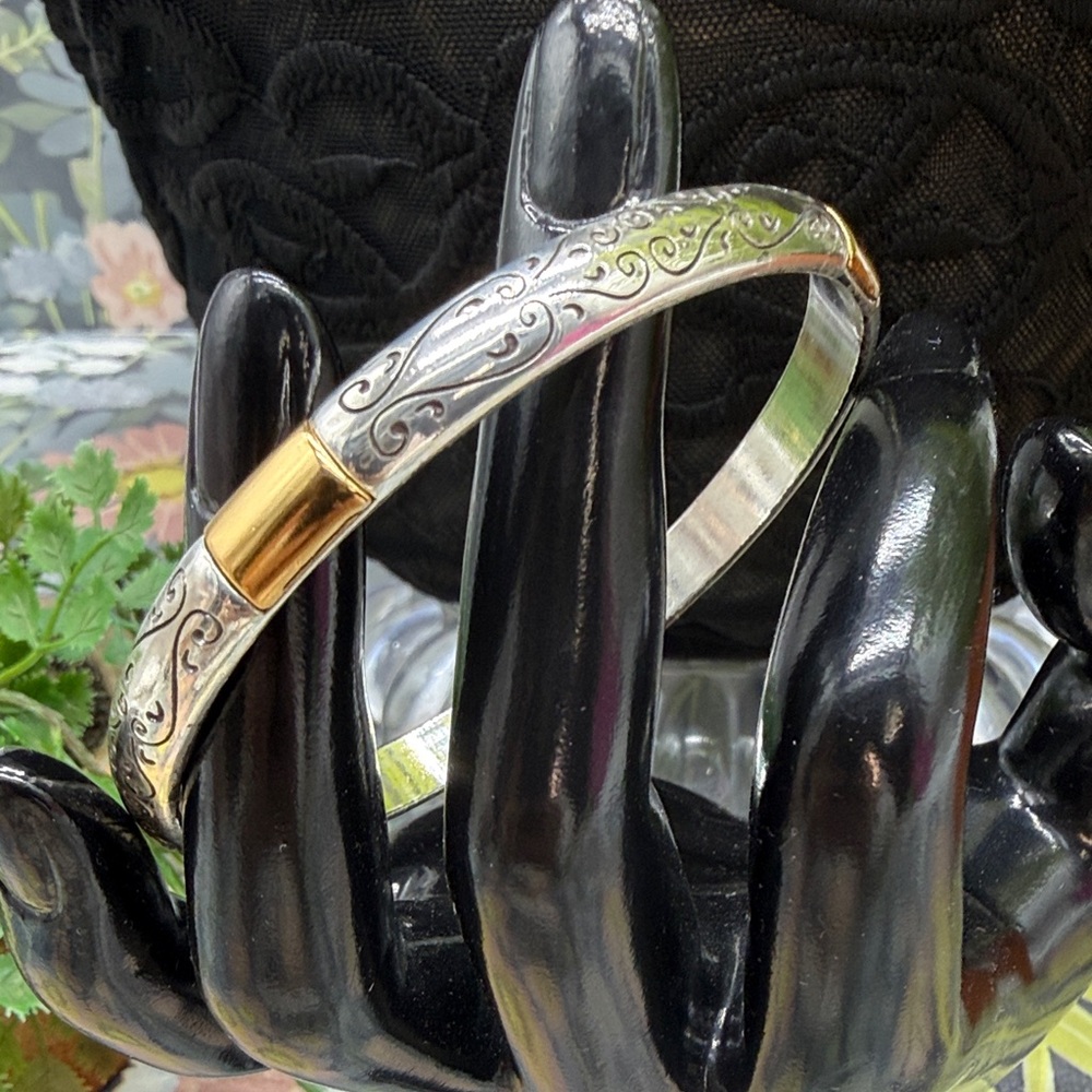 Brighton Venezia two-tone bangle bracelet